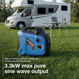 Hyundai 3.3kW / 3300W Inverter Generator, Recoil Start, Pure Sine Wave | HY3900Si