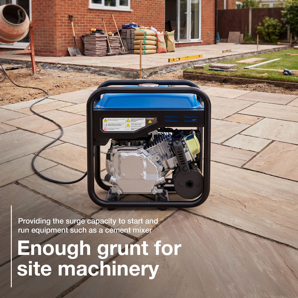 Hyundai 3.3kW / 3300W Inverter Open Framed Generator, Recoil Start, Pure Sine Wave | HY3750i