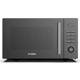 Hyundai 900W 23L Black Digital Microwave, Mirror-Effect Glass Door, Stainless Steel Interior | HYMW90023DB
