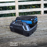 Hyundai 40v Cordless Grass Trimmer 2.5Ah Li-ion Battery and Charger 33cm Cutting Width | HYTR40LI