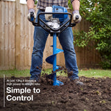 Hyundai 52cc Petrol Earth Auger, Post Hole Borer and Ground Drill - 100, 150 & 200mm | HYEA5200X