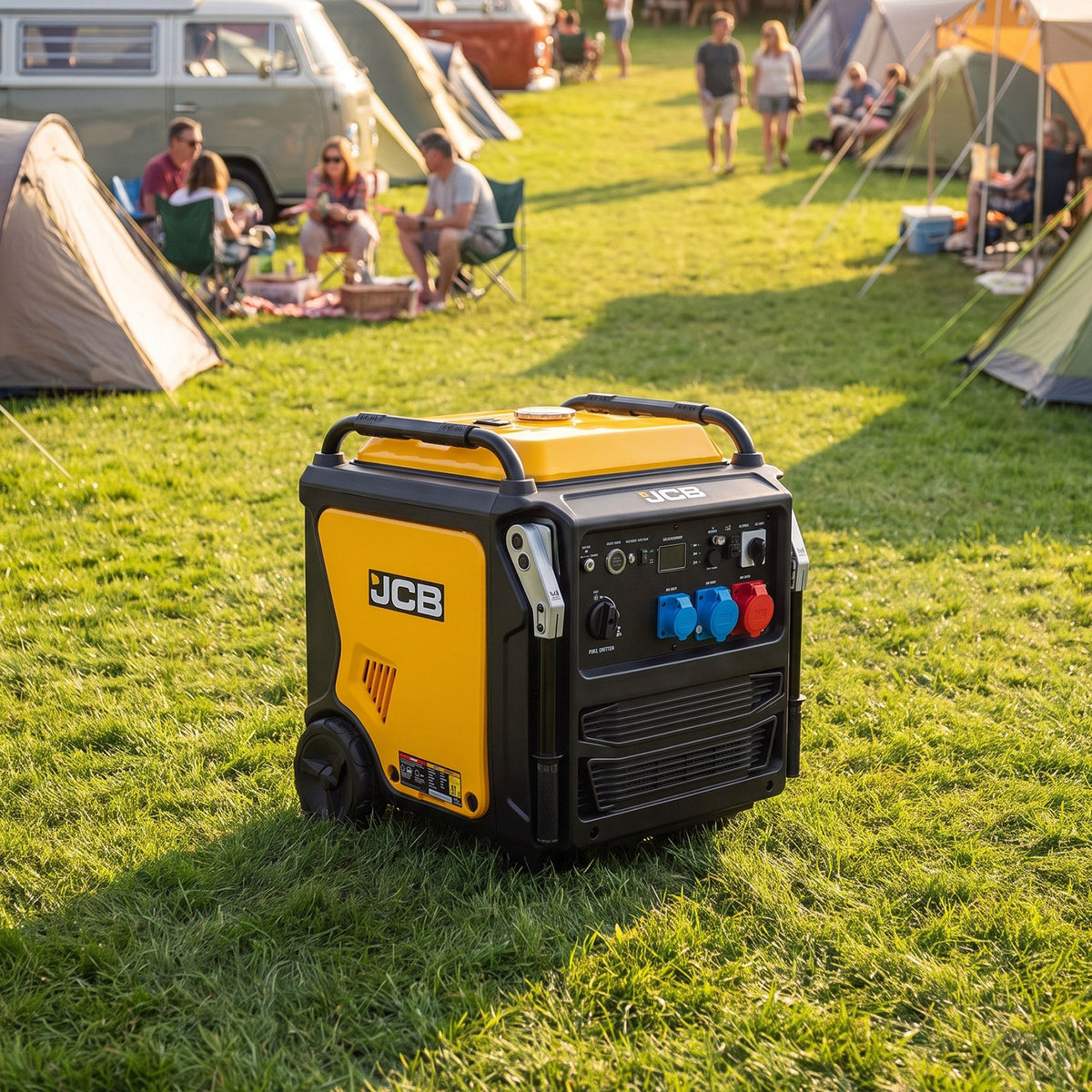 JCB, 11kW Three-Phase Inverter Generator, 400V/230V, Remote Start | JCB-IG12000DVE-3
