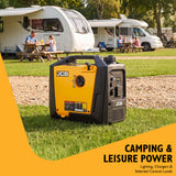 JCB 2000W, 2kW Inverter Generator, Pure Sine Wave, Quiet & Lightweight | JCB-IG2000