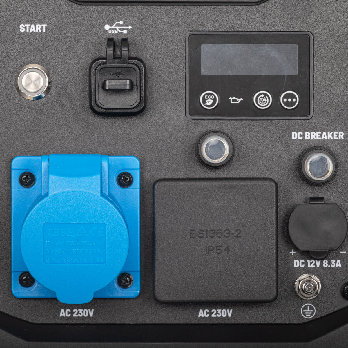 JCB, 3.4kW Inverter Generator, Pure Sine Wave, Electric Start | JCB-IG3500E