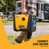 JCB, 3.4kW Inverter Generator, Pure Sine Wave, Electric Start | JCB-IG3500E