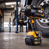 JCB Pro 2,300Nm, 1" Drive, 18V Impact Wrench, Brushless, 2,100Nm Fastening Torque | JCB-18PIW-2300