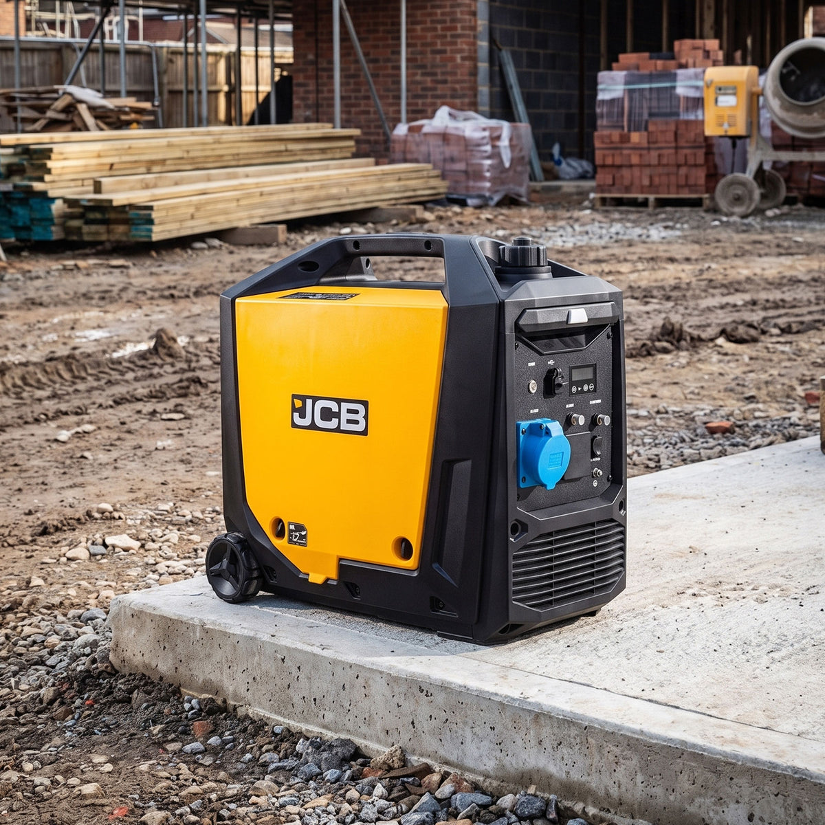 JCB, 4.2kW Inverter Generator, Electric Start, Wheels | JCB-IG4200E