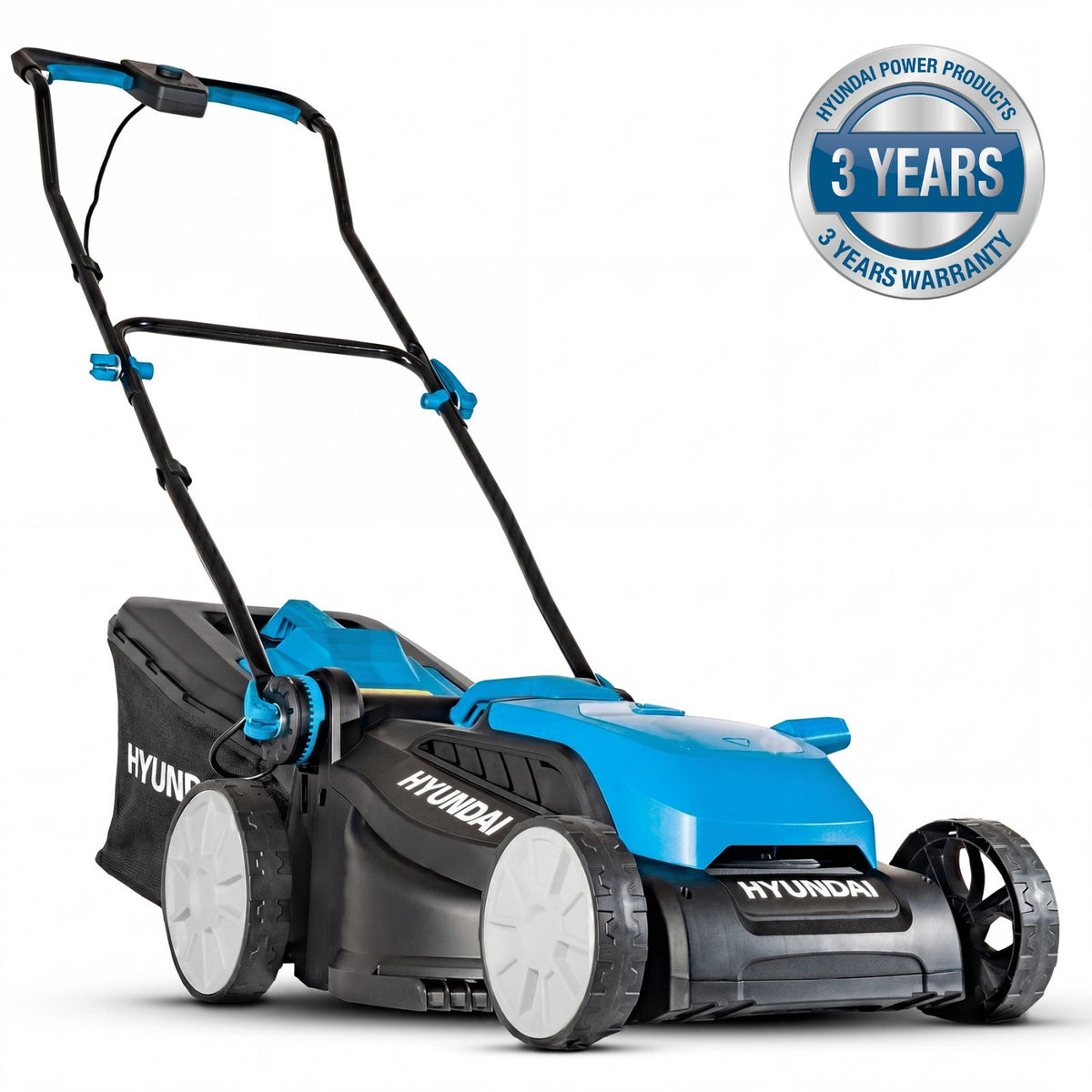 Hyundai 38cm / 15" 40V (2x20V) 3-in-1 Brushless Cordless Lawnmower,  36L Bag | HY40CLM38