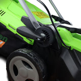 GardenTek 38cm Corded Electric Lawn Mower with Rear Roller 1600w/230v | GT38E