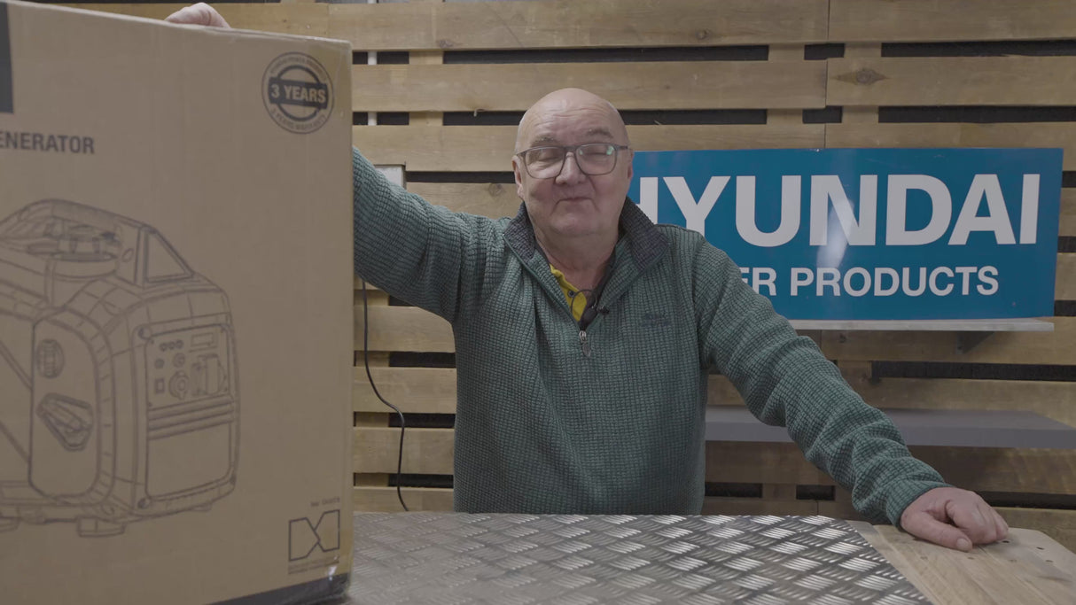 Hyundai 2.0kW / 2000W Inverter Generator, Recoil Start, Pure Sine Wave | HY2350Si