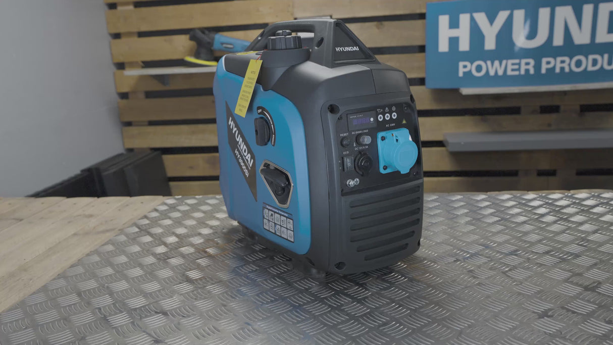 Hyundai 3.3kW / 3300W Inverter Generator, Recoil Start, Pure Sine Wave | HY3900Si