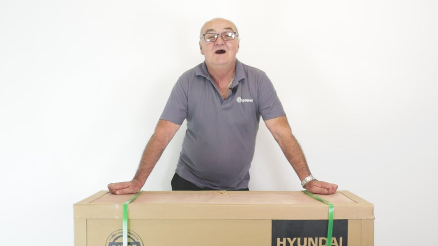Hyundai 4hp 100L Oil Free Low Noise Electric Air Compressor 22CFM 145psi Direct Drive | HY2150100 — video